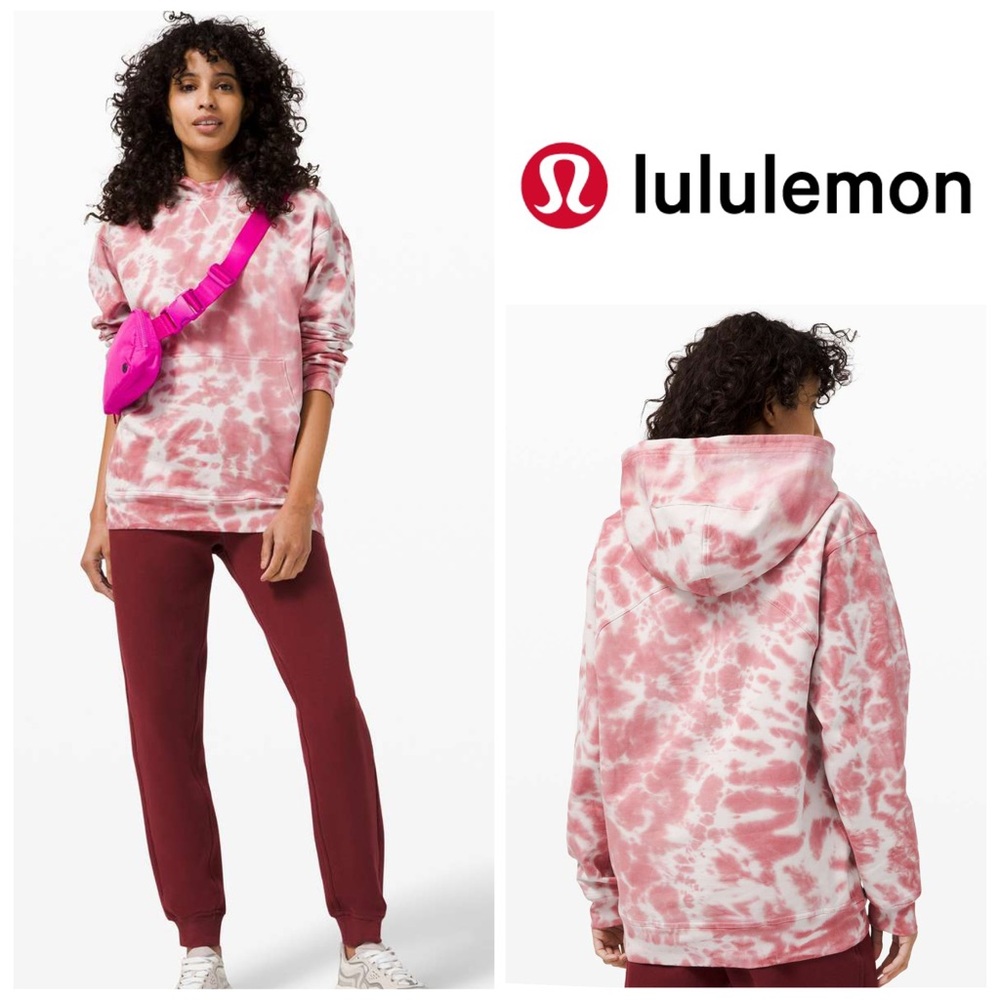 Lululemon All Yours Hoodie Tie Dye *Fleece Marmoleado in Tie Dye Brier Rose